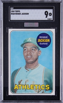 1969 Topps #260 Reggie Jackson Rookie Card – SGC MINT 9 – MBA Silver Diamond Certified